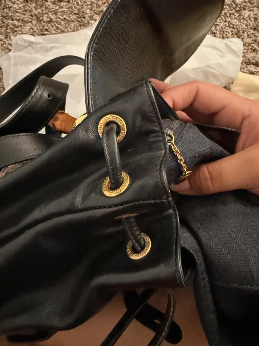 Gucci Bamboo Backpack